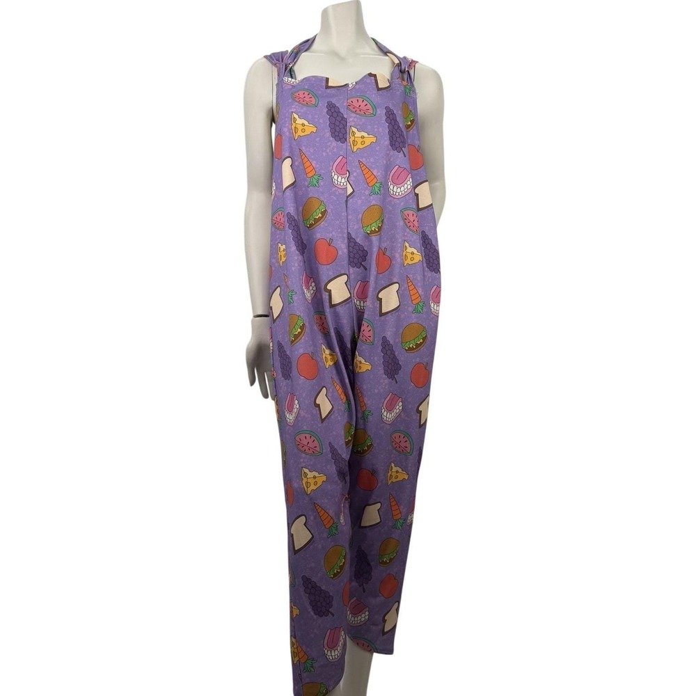 Mrs Frizzle Purple Jumper OOAK Magic School Bus‎ Print Kidcore Dopamine L
